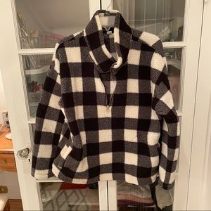 Checkered ‘Sherpa’ Pullover